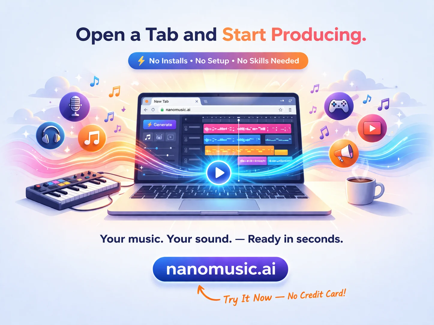 Browser-based AI song generator runs on every device